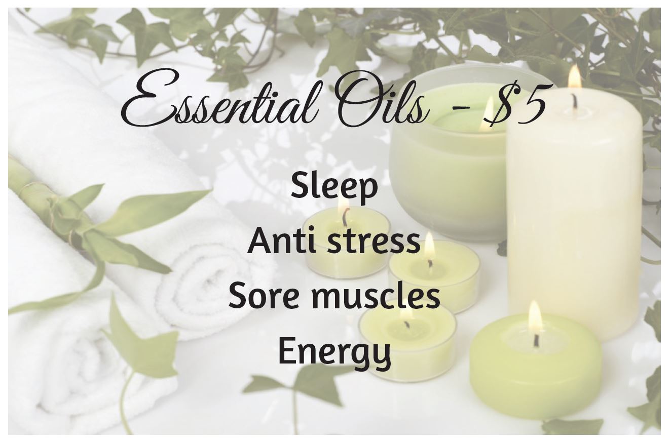 Essential oils add-on at Panda Massage
